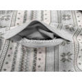 Men's Knitted Sweater Snow Jacquard Full Zip Hoodie